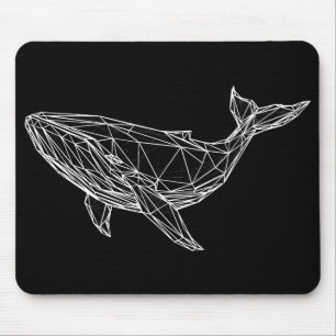 Moderne geometrische Wal-Mauspad Mousepad
