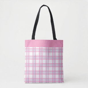 Moderne, gepflegte Karo-Rosa-Lila-Muster