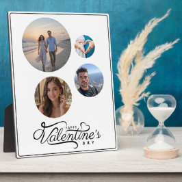Moderne gerundete Fotocollage Valentinens Geschenk Fotoplatte