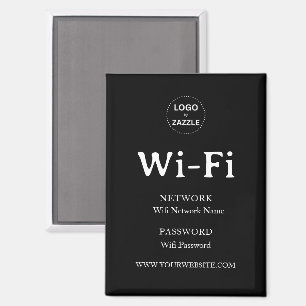 Moderne Geschäft-Wifi-Passwort-Willkommen Magnet