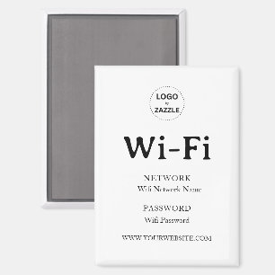 Moderne Geschäft-Wifi-Passwort-Willkommen Magnet
