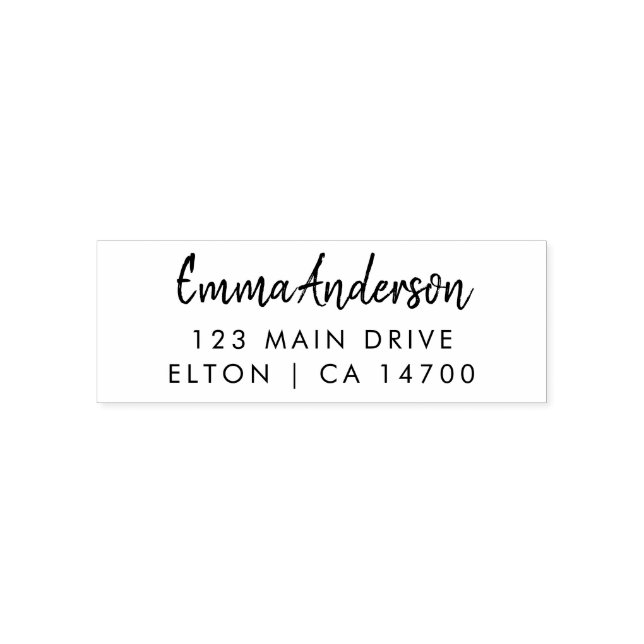 Moderne Geschäftsadresse mit professionellem Logo  Permastempel (Design)