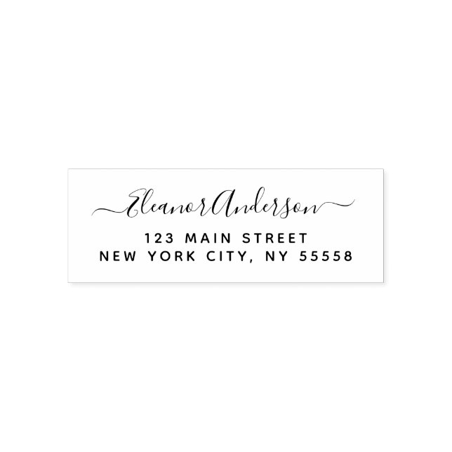 Moderne Geschäftsadresse mit professionellem Logo- Permastempel (Design)