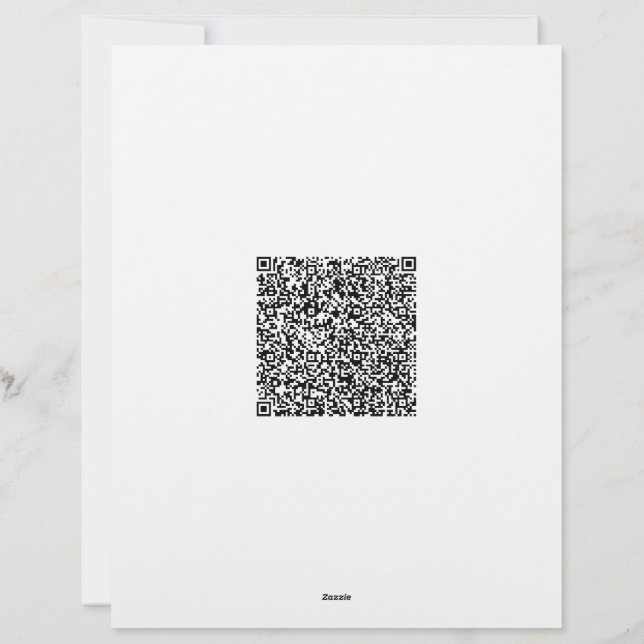 Moderne Geschäftsbuchstaben mit QR-Code und Logo Briefbogen (Rückseite)