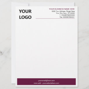 Moderne Geschäftsbüro-Briefkopf mit Logo in Farben Briefbogen