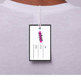 Moderne Geschäftsetikette Kleidung Label Anhänger  Visitenkarte