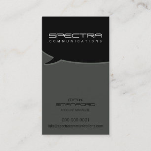 MODERNE GESCHÄFTSKARTE: Talk Bubble 4P Visitenkarte