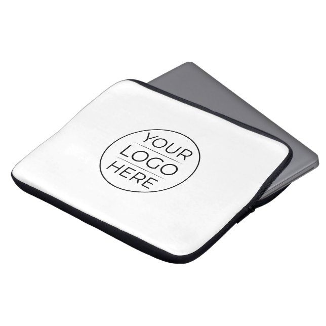 Moderne Geschäftslogo-Branding  Laptopschutzhülle (Vorne Oben)