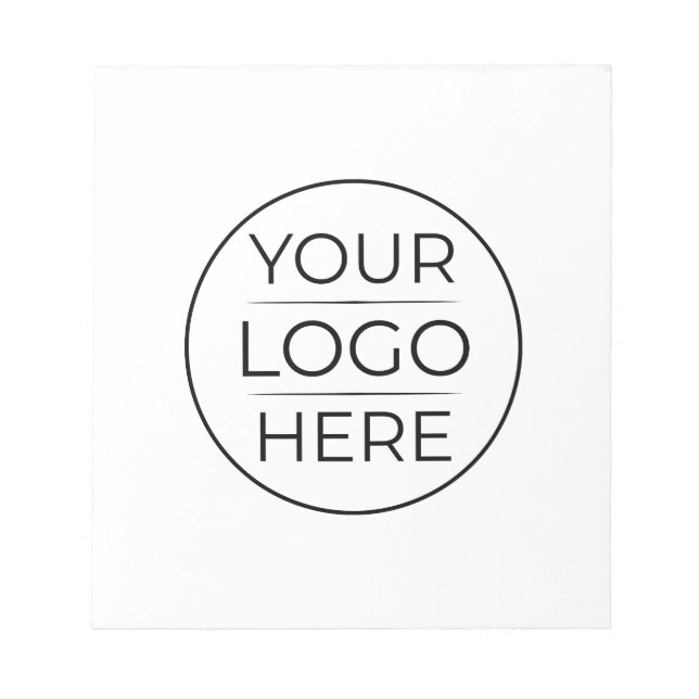 Moderne Geschäftslogo-Branding Notizblock (Vorderseite)