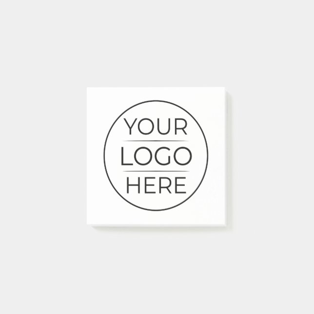 Moderne Geschäftslogo-Branding Post-it Klebezettel (Vorderseite)