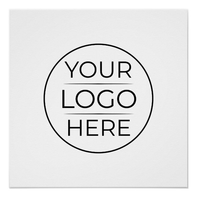 Moderne Geschäftslogo-Branding Poster (Vorderseite)