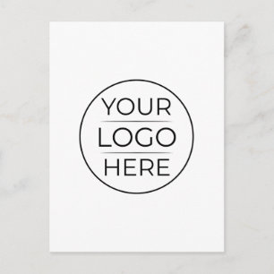 Moderne Geschäftslogo-Branding Postkarte