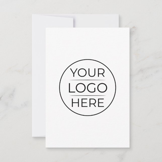 Moderne Geschäftslogo-Branding Save The Date (Vorderseite)
