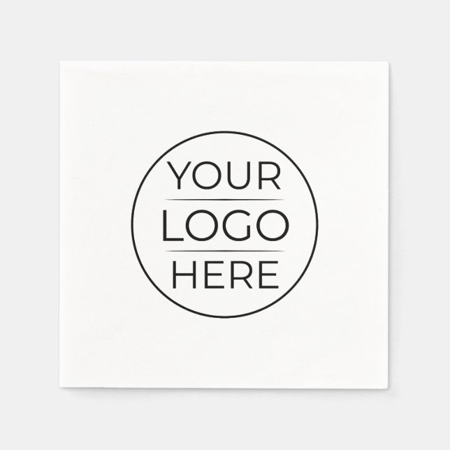 Moderne Geschäftslogo-Branding Serviette (Vorderseite)