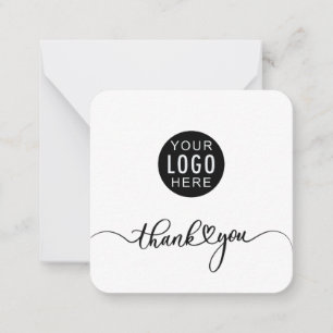 Moderne Geschäftslogoschrift Unternehmens-Dankesch Mitteilungskarte