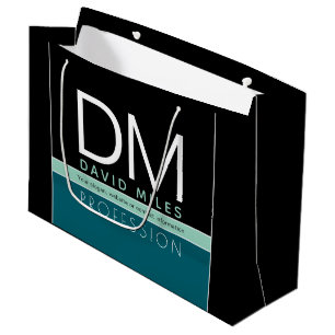 Moderne Geschäftsvorlage   Alle Farben anpassbar Große Geschenktüte