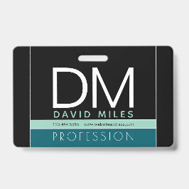 Moderne Geschäftsvorlage | Alle Farben individuell Ausweis