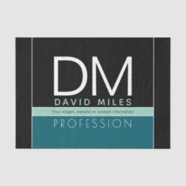 Moderne Geschäftsvorlage | Alle Farben individuell Seidenpapier