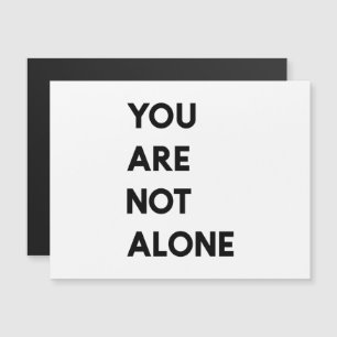 Moderne Geschenk mit Motivationszitat 'Du bist nic Magnetkarte