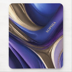 Moderne Geschenke für ihre blauen Lila und goldene Mousepad