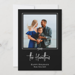 Moderne Geschenkkarte Foto Weihnachtskarte Feiertagskarte