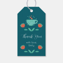 Moderne Geschenkkarte für Brautdusche–Nachmittags- Geschenkanhänger