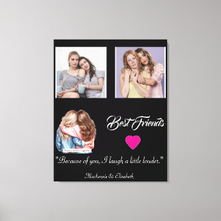 Moderne Geschenkplakette mit Foto-Raster für beste Leinwanddruck