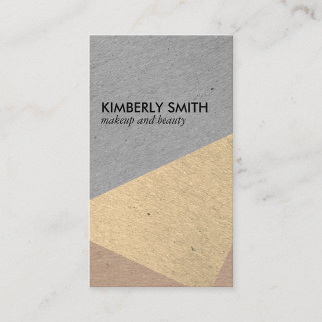 Moderne, gesprenkelte Farbblöcke Visitenkarte (Vorderseite)