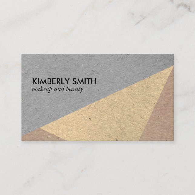 Moderne, gesprenkelte Farbblöcke Visitenkarte (Vorderseite)