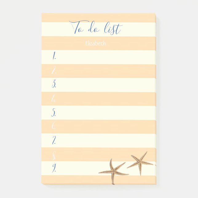 Moderne gestreifte Sterne, zu erzählen Post-it Klebezettel (Vorderseite)