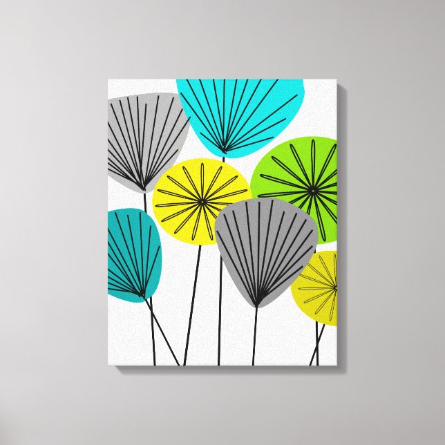 Moderne, gewölbte Canvas-Samenpflanzen des Mittela Leinwanddruck (Vorderseite)
