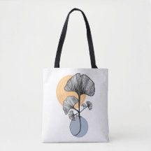Moderne Ginkgoblatt-Botaniktasche