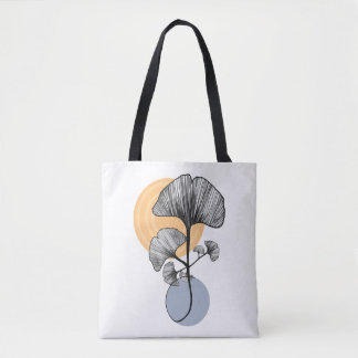 Moderne Ginkgoblatt-Botaniktasche