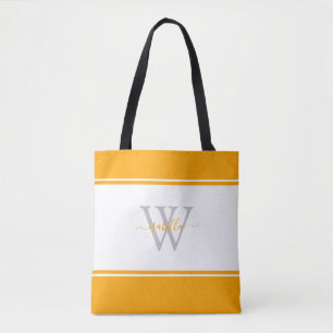 Moderne Girl Monogram Script Orange