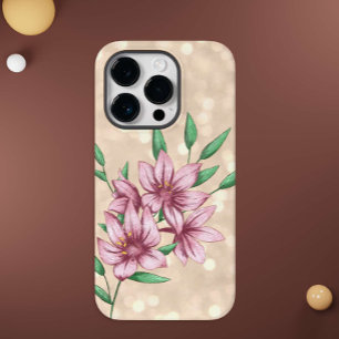 Moderne Girl Pink Floral Case-Mate iPhone 14 Pro Hülle