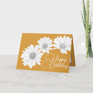 Moderne Girly Daisies Blume mit Blumenmotiven Karte