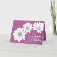 Moderne Girly Daisies Blumengebäck Blume Rosa Gebu