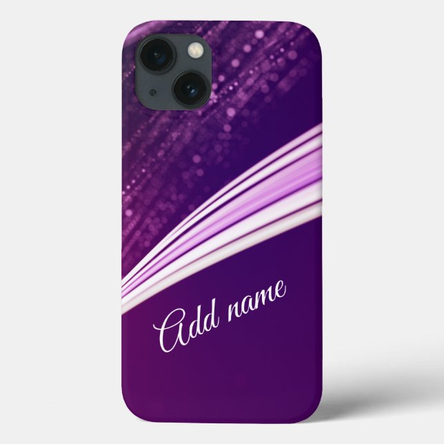 Moderne Girly Lila stilvoll Case-Mate iPhone Hülle (Rückseite)
