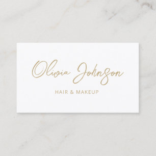 Moderne Girly Trendy Hand Letted Business Card Visitenkarte