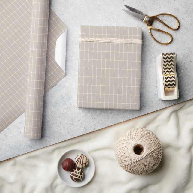 Moderne Gitter Geschenkpapier (Kunsthandwerk)