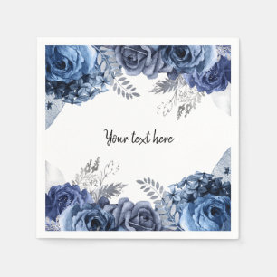 Moderne Glam Chic Blume für jeden Anlaß Serviette