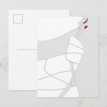 Moderne Glamour-Färbpostkarte Miss Jazzy