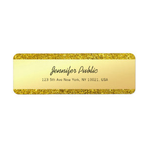 Moderne glamouröse Gold-Glitter-Handschrift