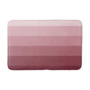 Moderne glänzende Rose Rote Streifen Badematte
