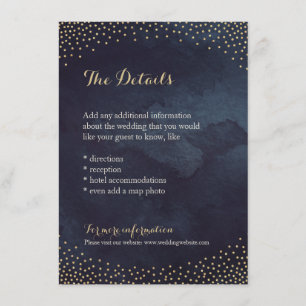 Moderne Glastür Nachtkletter Imitate Gold Glitzer  Begleitkarte