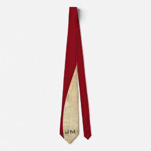 Moderne glatte Imitat-Goldfolie und rotes Krawatte