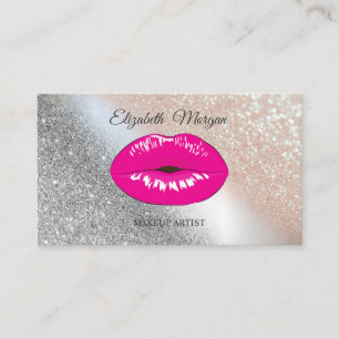 Moderne Glitter , Lippen, Visagist Visitenkarte
