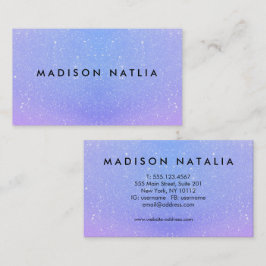 Moderne Glittery Ombre Beauty Salon Business Cards Visitenkarte