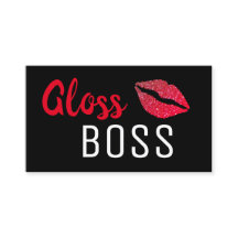 Moderne Glitzer Lip Gloss Boss Makeup Business Car