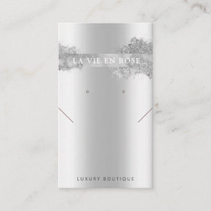 Moderne Glitzer Ohrring-Display-Karte Visitenkarte